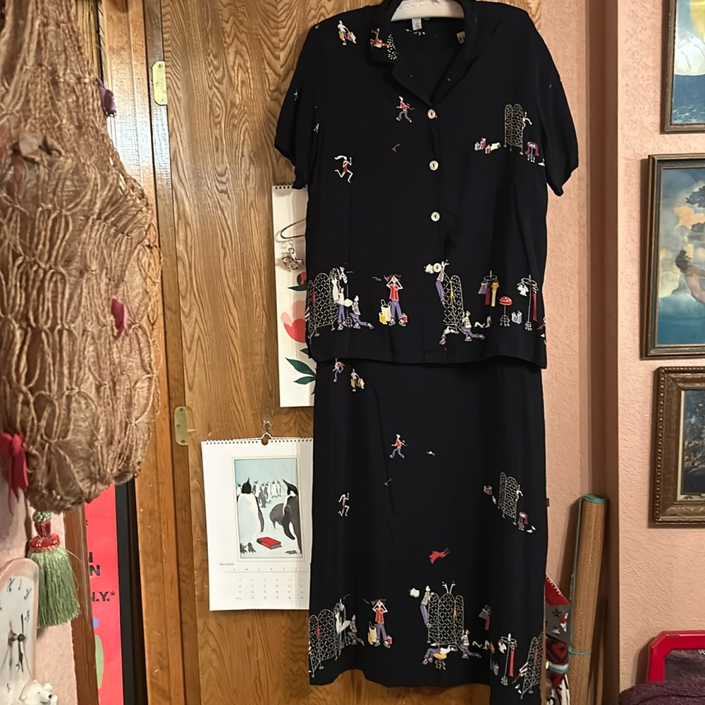 1990s David Dart Collection Two Piece Dress w/ Jack…